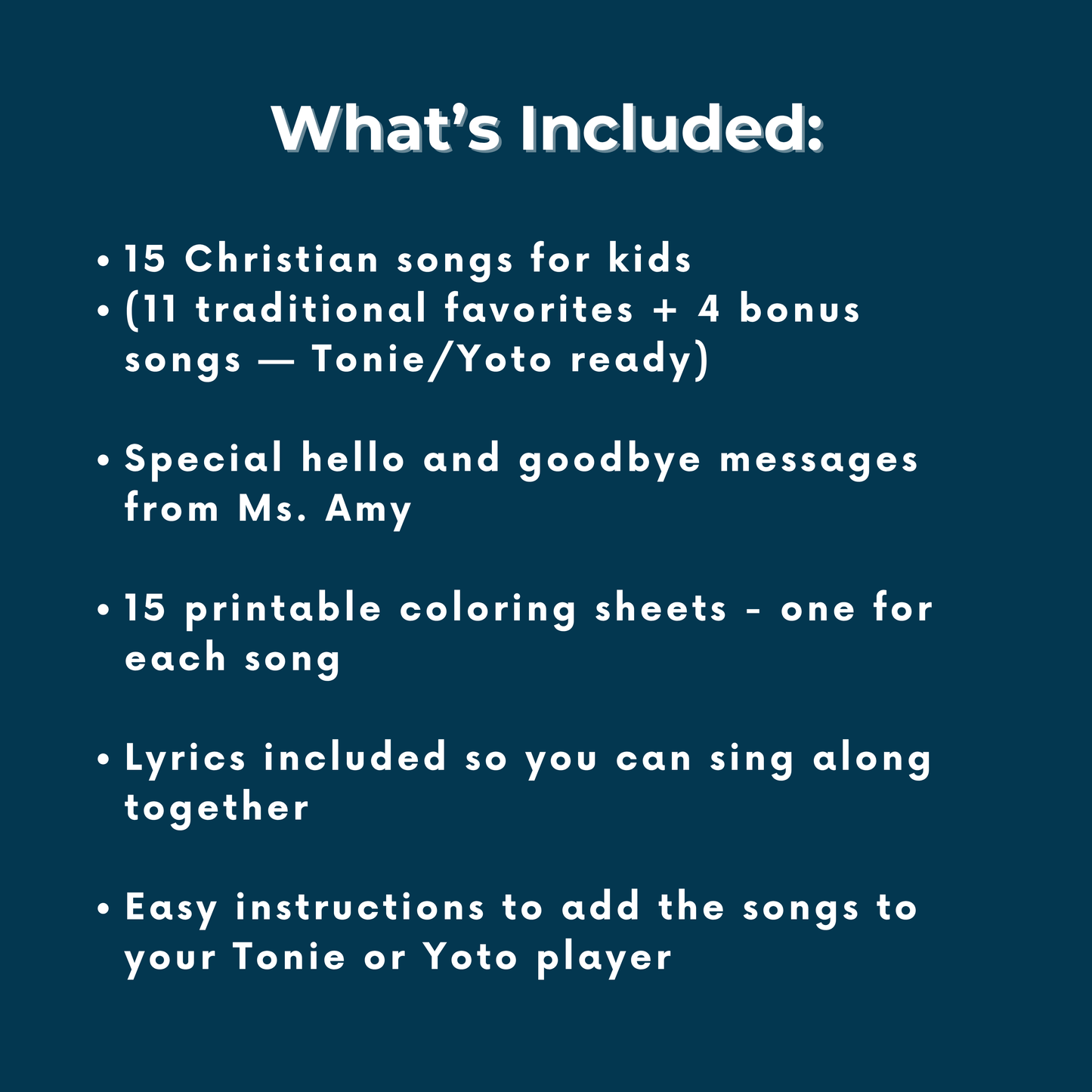 Tonies & Yoto songs by Holy Sprouts – Vol. 1